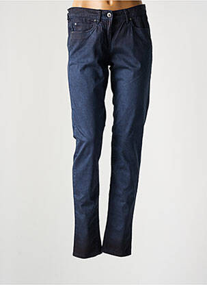 Pantalon slim tissage popeline taille normale bleu SANDWICH femme