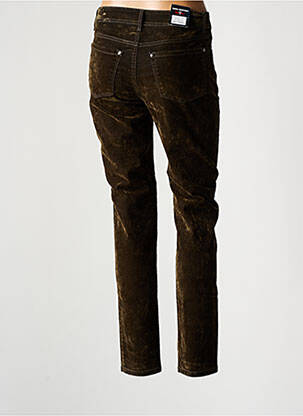 Pantalon slim stretch taille normale vert ANNA MONTANA femme
