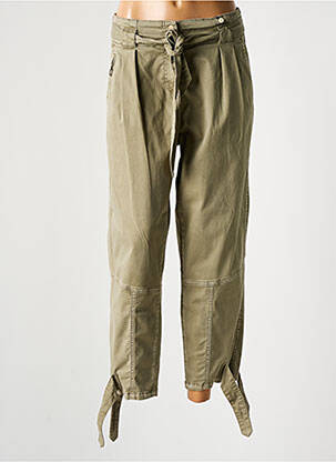 Pantalon droit stretch taille normale vert SANDWICH femme