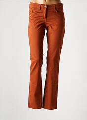 Pantalon slim marron SANDWICH pour femme seconde vue