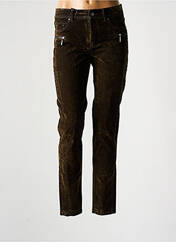 Pantalon slim vert ANNA MONTANA pour femme seconde vue