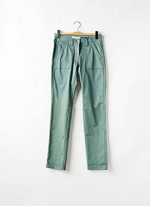 Pantalon slim vert SANDWICH pour femme