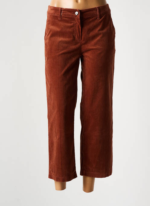 Pantalon 7/8 marron ANNA MONTANA pour femme