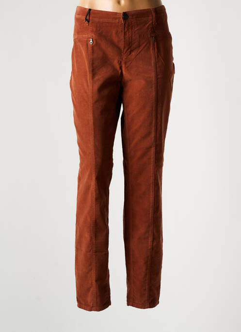 Pantalon droit marron ANNA MONTANA pour femme