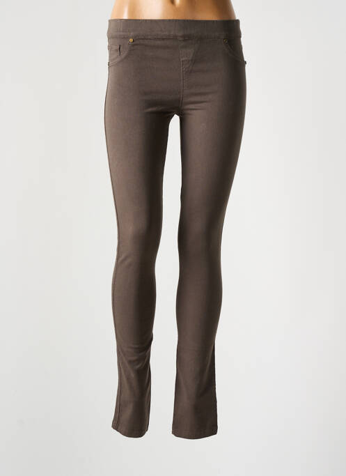 Pantalon slim gris YERSE pour femme