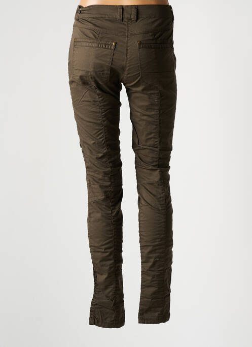 Pantalon slim vert SANDWICH pour femme
