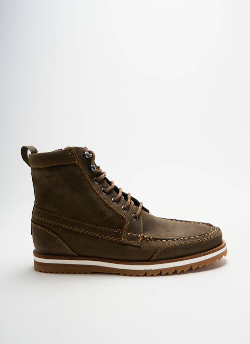 Bottines/Boots vert CLARKS pour homme