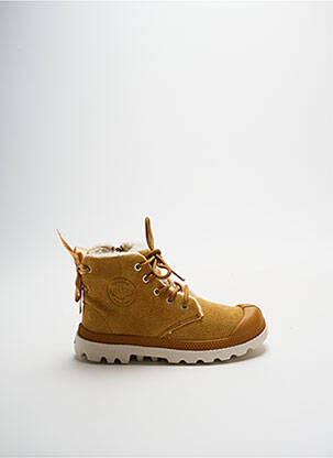 Bottines/boots nubuck bout rond jaune PALLADIUM garçon