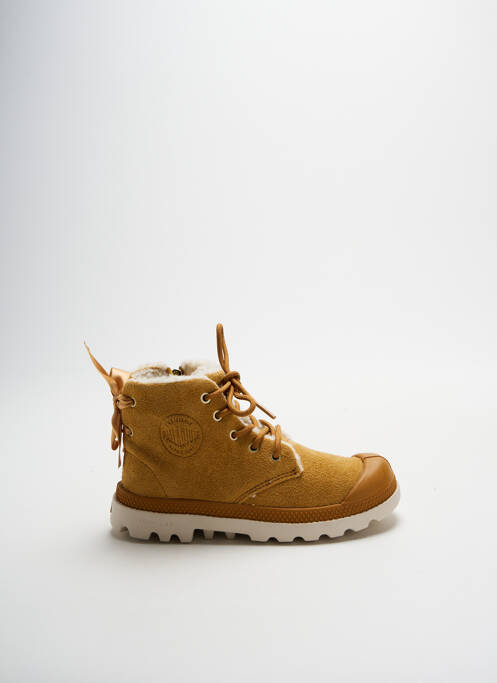 Bottines/boots nubuck bout rond jaune PALLADIUM garcon