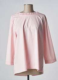 Blouse col rond manches 3/4 rose SEE THE MOON femme