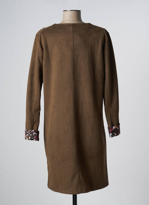 Robe courte marron THALASSA pour femme