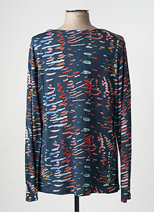 Top stretch manches longues bleu MAT DE MISAINE femme