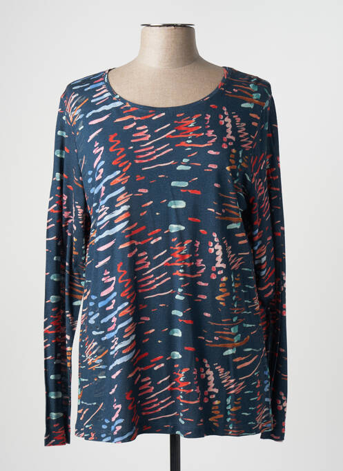 Top tissage jersey manches longues bleu MAT DE MISAINE femme