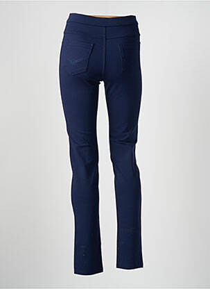 Pantalon slim taille haute taille haute bleu BARILOCHE femme