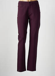 Pantalon slim stretch taille haute violet BARILOCHE femme