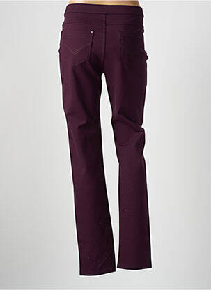 Pantalon slim stretch taille haute violet BARILOCHE femme