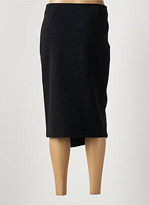 Jupe mi-longue stretch noir MOKI B femme
