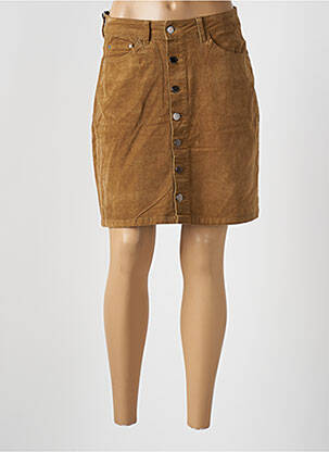 Jupe courte poches marron KALISSON femme
