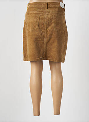 Jupe courte poches marron KALISSON femme