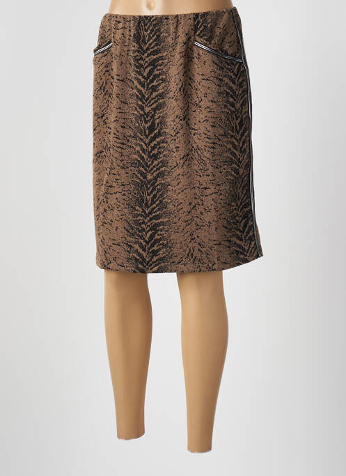 Jupe courte poches marron CHATELET femme