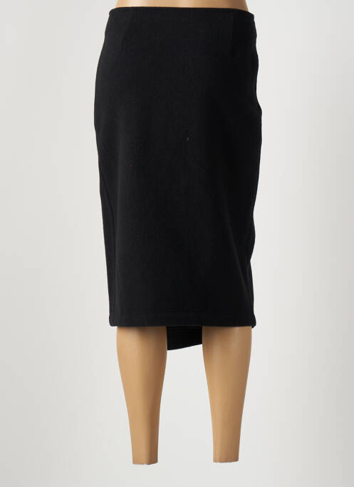 Jupe mi-longue noir MOKI B pour femme
