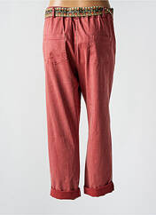 Pantalon droit rouge C'MELODIE pour femme seconde vue