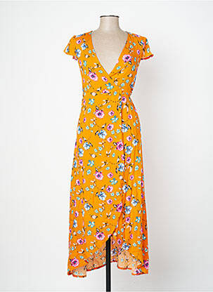 Robe longue orange HIPPOCAMPE femme