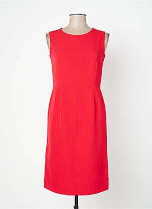 Robe mi-longue rouge MODISSIMO femme
