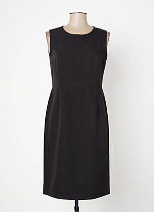 Robe mi-longue noir MODISSIMO femme