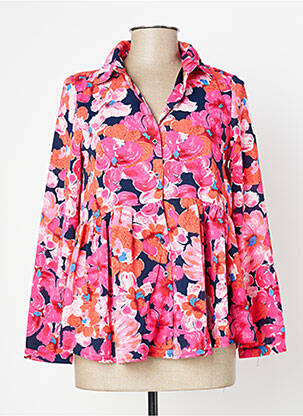Tunique manches longues rose LILIE ROSE femme