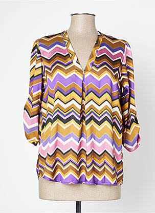 Blouse jaune PURPLE'S femme