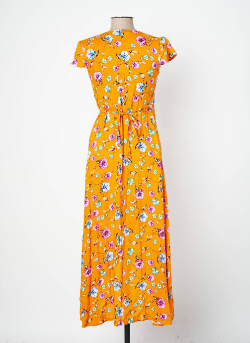 Robe longue orange HIPPOCAMPE pour femme