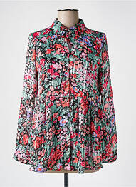 Chemisier noir LILIE ROSE femme