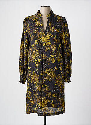Robe mi-longue noir KAFFE femme