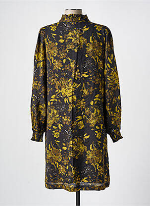 Robe mi-longue noir KAFFE femme