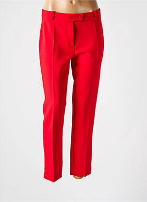 Pantalon droit rouge HIPPOCAMPE pour femme