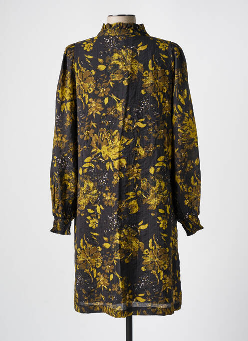 Robe mi-longue noir KAFFE pour femme