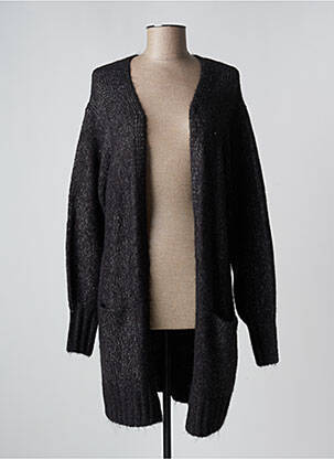 Gilet manches longues stretch noir KAFFE femme