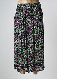 Jupe longue tissage crêpe noir KAFFE femme