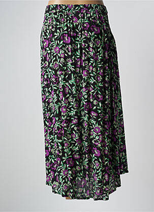 Jupe longue tissage crêpe noir KAFFE femme
