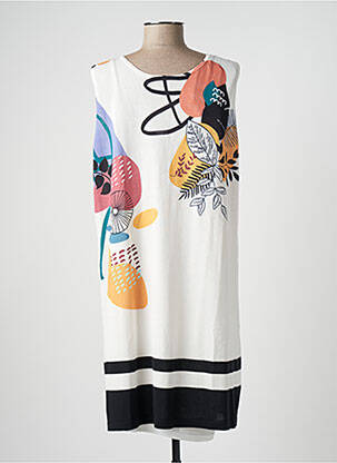 Robe mi-longue blanc JEI'S BY LETIZIA DENARO femme