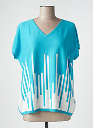 Pull bleu CHARMING SMILE femme