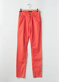 Pantalon slim orange TRUSSARDI JEANS femme