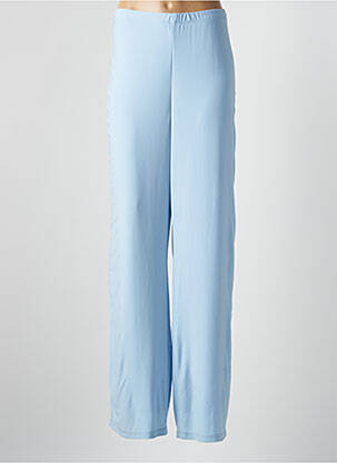 Pantalon droit bleu FRANK LYMAN pour femme