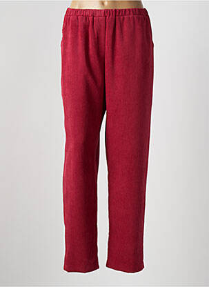 Pantalon droit rouge FRANCK ANNA pour femme