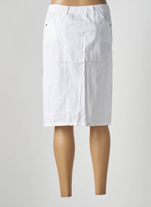 Jupe mi-longue blanc JAC JAC pour femme
