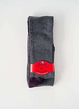 Chaussettes gris BERTHE AUX GRANDS PIEDS pour femme