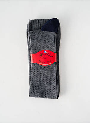 Chaussettes gris BERTHE AUX GRANDS PIEDS pour femme