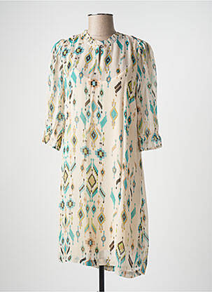 Robe mi-longue beige CREAM femme