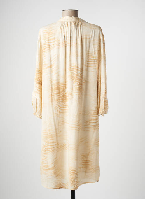 Robe mi-longue beige YAYA femme